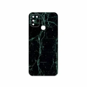 MAHOOT Graphite-Green-Marble Cover Sticker for Infinix Hot 10 Play
