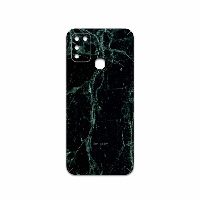 برچسب پوششی ماهوت مدل Graphite-Green-Marble مناسب برای گوشی موبایل اینفینیکس Hot 10 Play