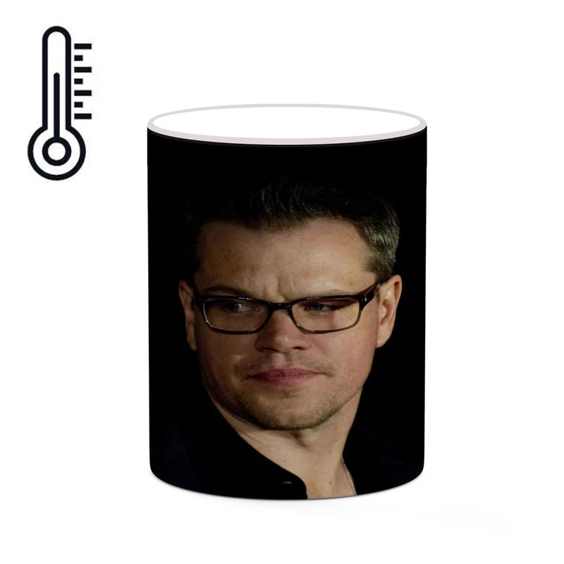 ماگ حرارتی کاکتی طرح مت دمون Matt Damon مدل mgh26878
