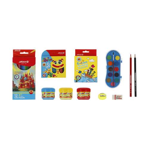 بسته رنگ آمیزی آریان کد 17 مجموعه 45 عددی