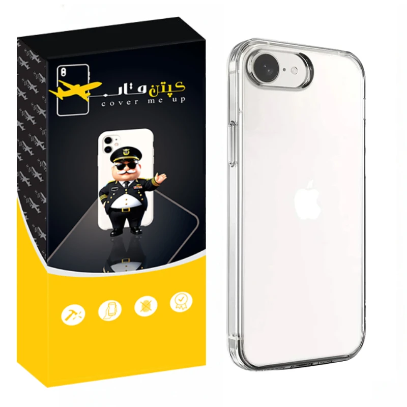 کاور کپتن قاب مدل Crystal مناسب برای گوشی موبایل اپل Iphone 16e