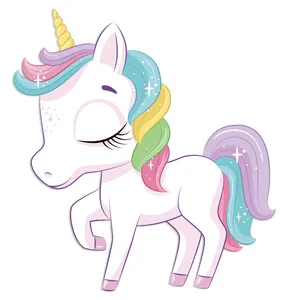 استیکر چوبی کودک جیک جیک مدل تک شاخ کد T16