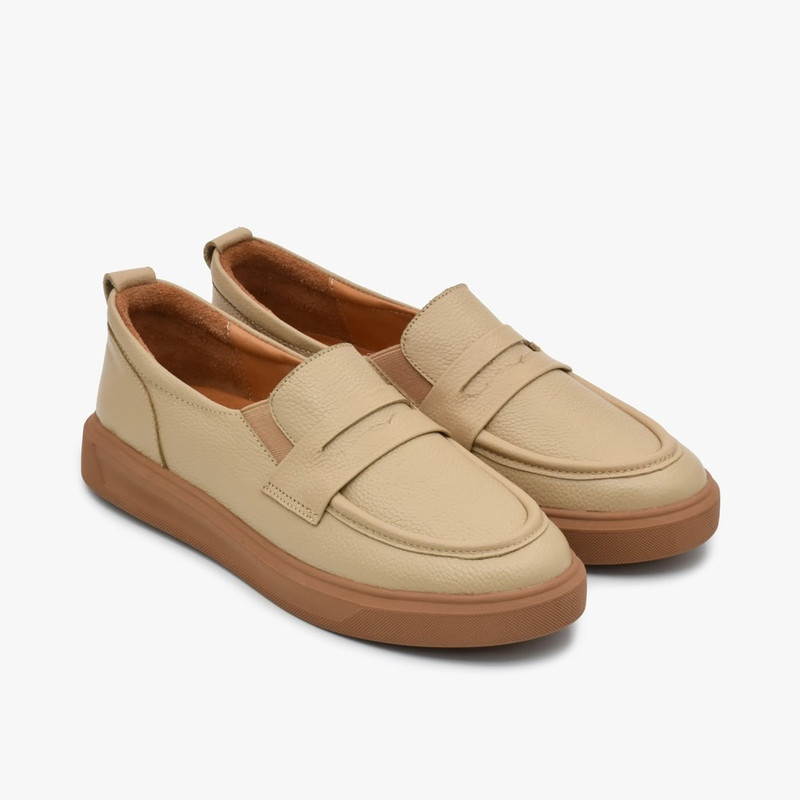 کفش روزمره زنانه چرم تهران مدل A68K