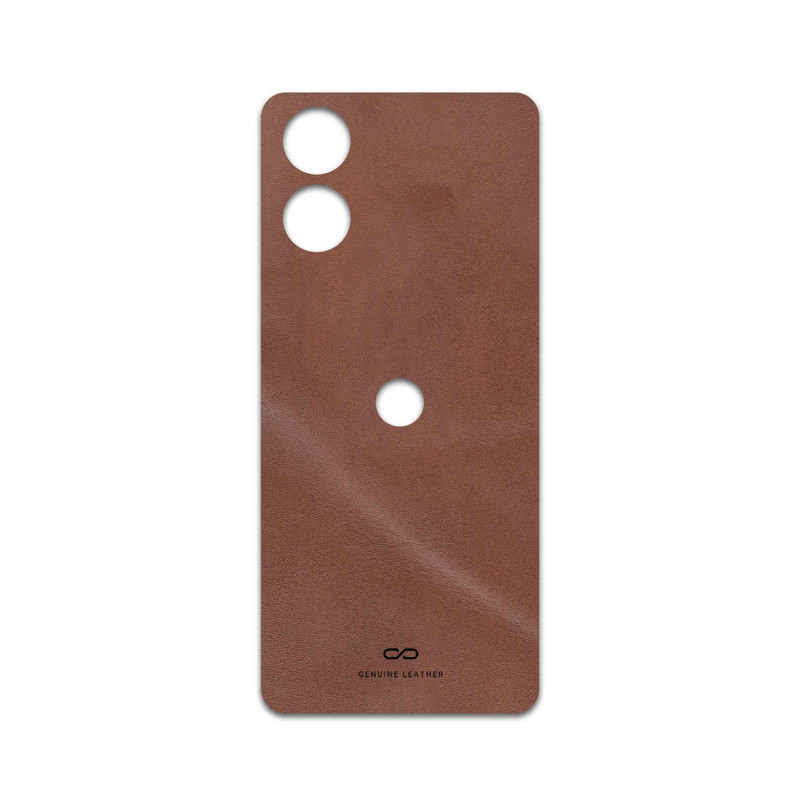 برچسب پوششی ماهوت مدل Matte-Natural-Leather مناسب برای گوشی موبایل موتورولا Moto G04s