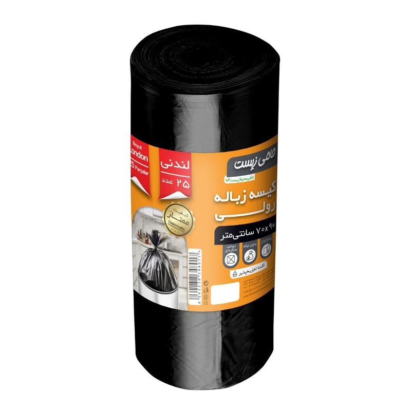 کیسه زباله مدل حامی زیست کد 1105 رول 25 عددی