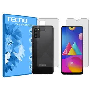Tecno clear screen protector HyGEL model suitable for Samsung Galaxy M02s mobile phone along with back protector
