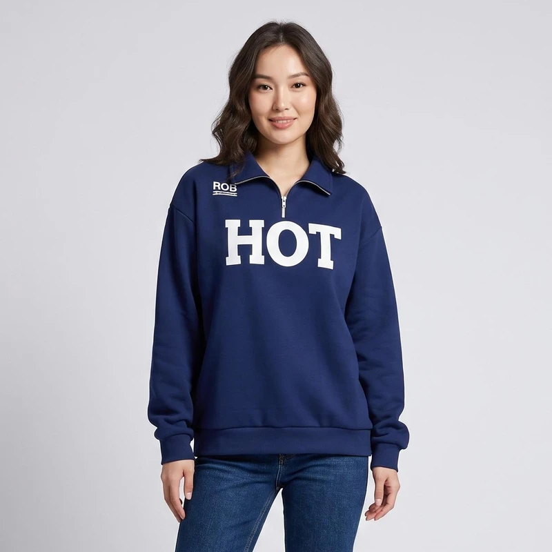 سویشرت زنانه مدل Hot کد A