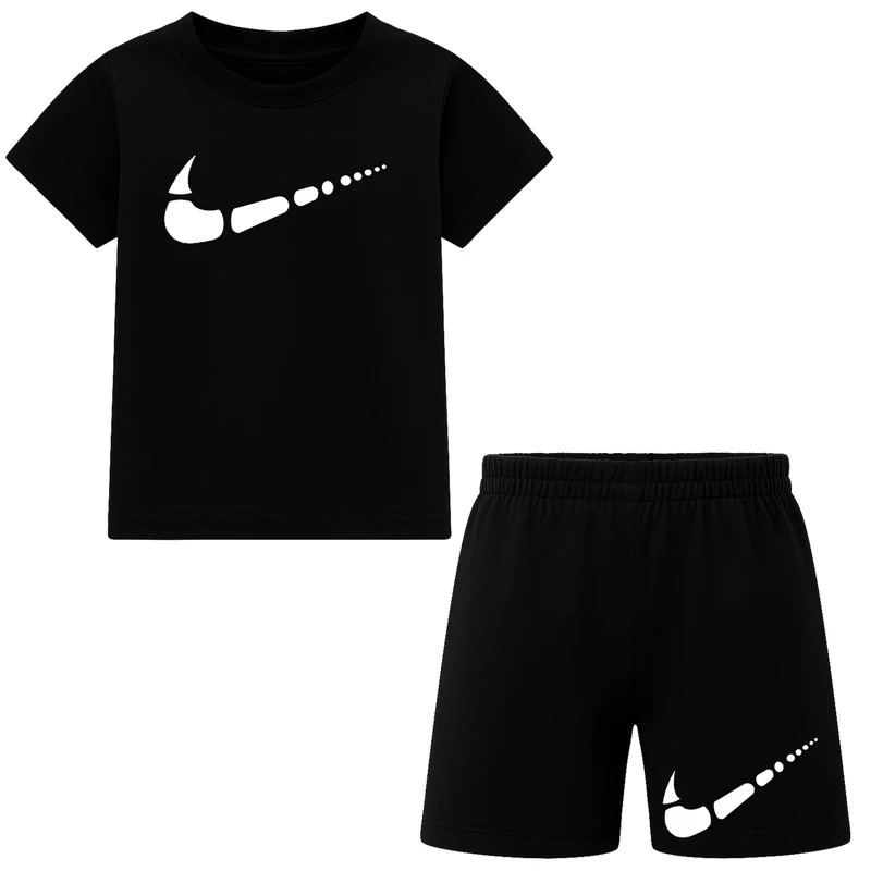 ست تی‌شرت آستین کوتاه و شلوارک راحتی پسرانه مدل M42 