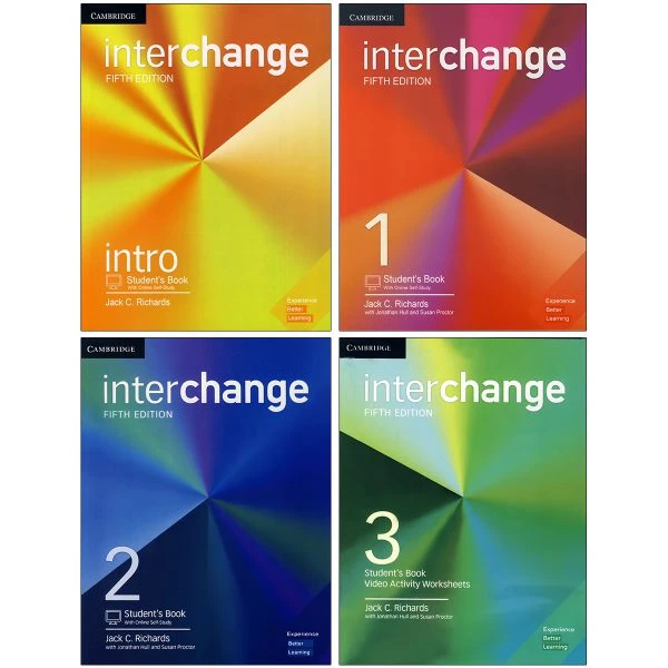 کتاب Interchange اثر جمعی از نویسندگان انتشارات زبان مهر 4 جلدی