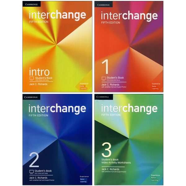 کتاب Interchange اثر جمعی از نویسندگان انتشارات زبان مهر 4 جلدی