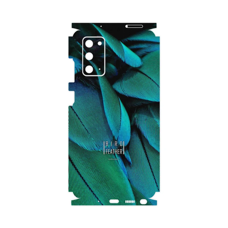 برچسب پوششی ماهوت مدل Green Feather-FullSkin مناسب برای گوشی موبایل سامسونگ Galaxy Note 20