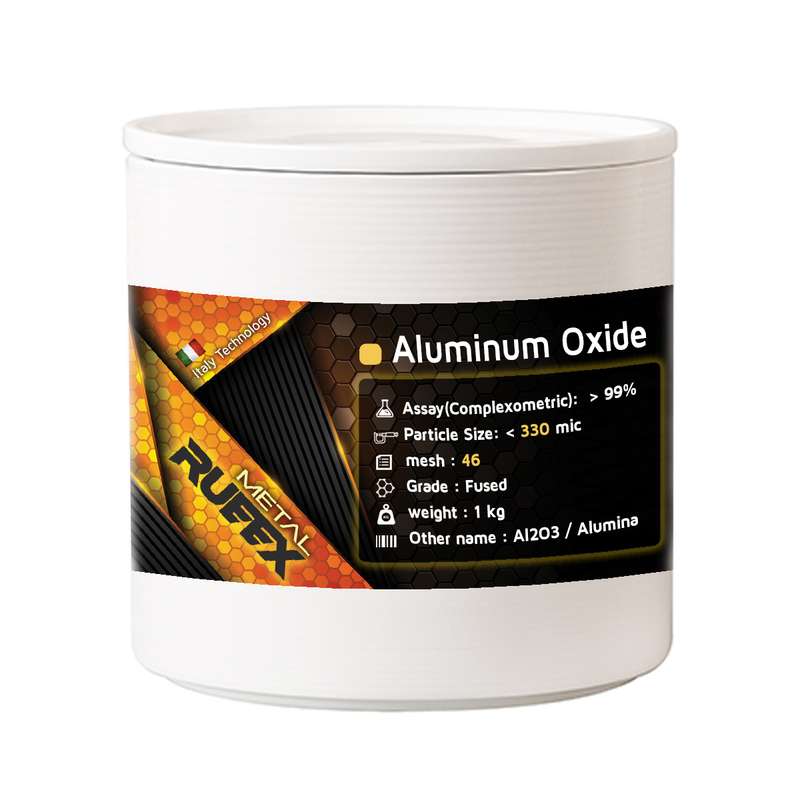 پودر ساینده آلومینیوم اکساید رویکس مدل 330mic وزن 1000 گرم پودر ساینده آلومینیوم اکساید رویکس مدل 330mic وزن 1000 گرم