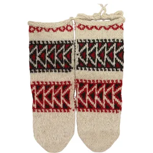 جوراب دست دوز مردانه مدل پشمی کد 03