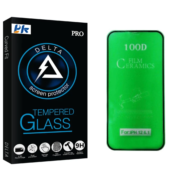 محافظ صفحه نمایش پی کی مدل Delta Glass مناسب برای گوشی موبایل اپل iPhone 12 Pro