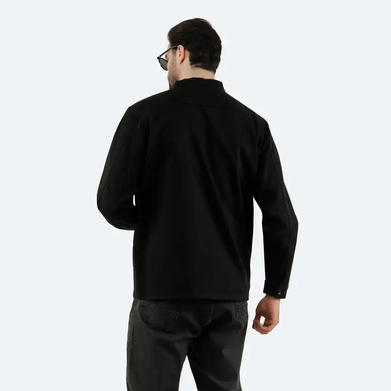 کت مردانه پاتن جامه مدل کتان 4112210202195846 مشکی