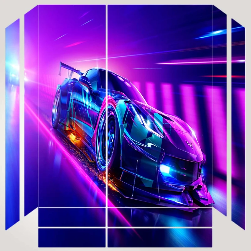 برچسب پلی استیشن ۴ مدل ps4 fat طرح need for speed کد PS-1031