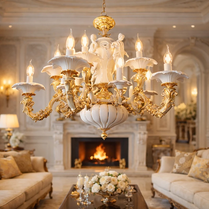 لوستر 18 شعله مدل A101/6+6