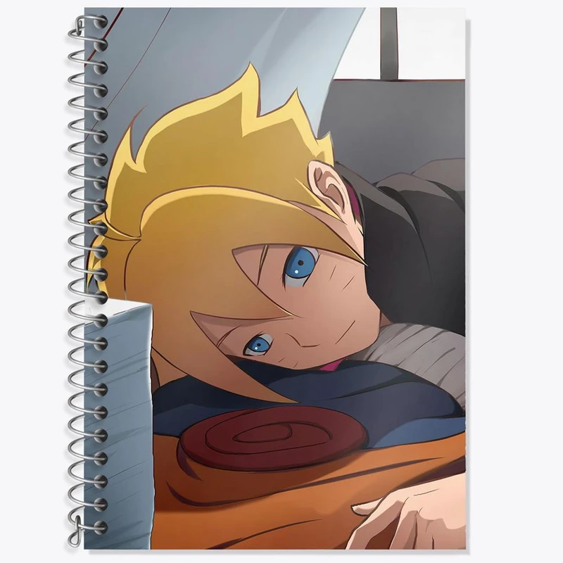 دفتر لغت 50 برگ خندالو مدل بوروتو اوزوماکی انیمه بوروتو Boruto کد 15755