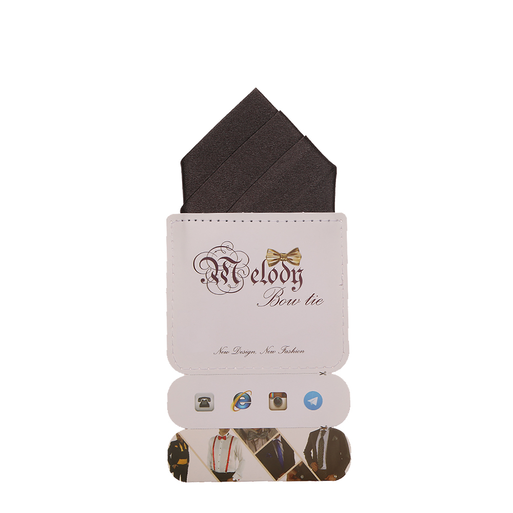 دستمال جیب مردانه ملودی مدل PS5106MSSDgry