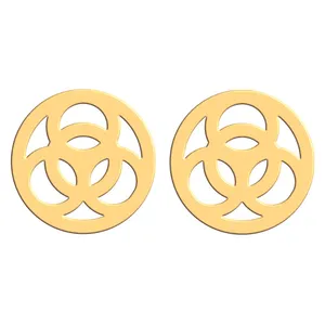 گوشواره طلا 18 عیار زنانه فرشته مدل اسلیمی WEL-000021
