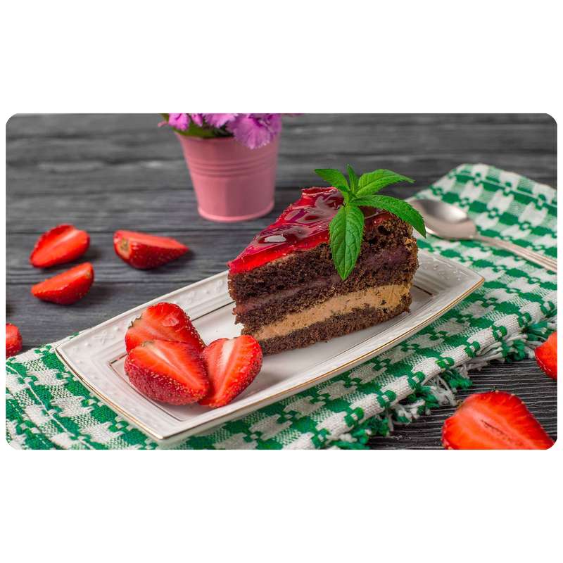 پادری طرح کیک توت فرنگی مدل 3605 سایز 76x46 سانتی متر