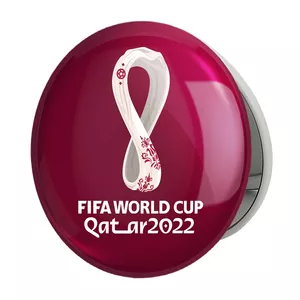 آینه جیبی خندالو طرح جام جهانی مدل تاشو کد 20717 