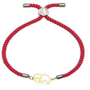 دستبند طلا 18 عیار زنانه الن نار مدل فيل 100278