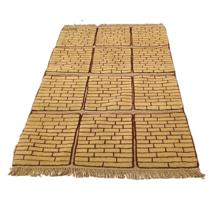 گبه فرش دستباف یک ونیم متری مدل بافت قشقای شیراز کد NKP.Z.N/40