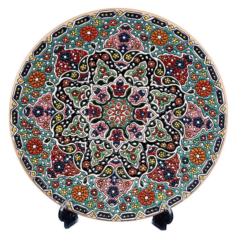 بشقاب میناکاری سایز  30 کد C-107