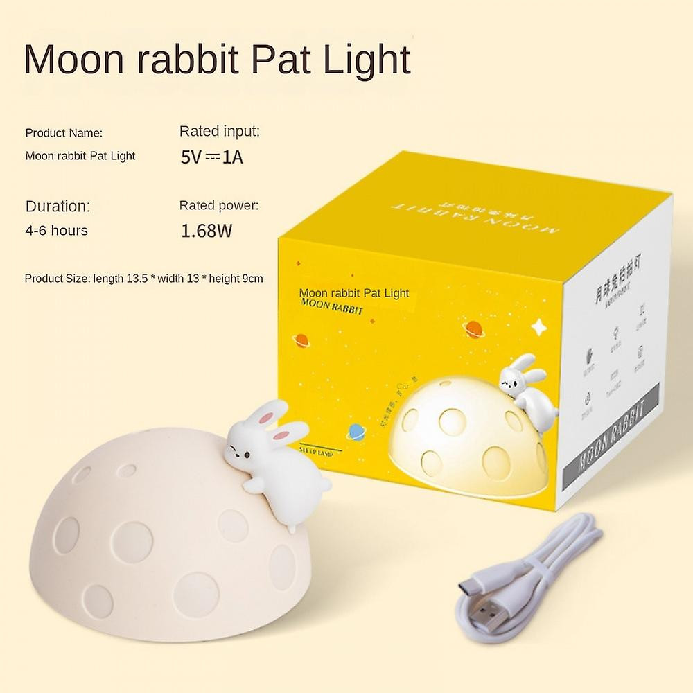 چراغ خواب اتاق کودک مدل لمسی خرگوش تنبل Moon Rabbit چراغ خواب اتاق کودک مدل لمسی خرگوش تنبل Moon Rabbit