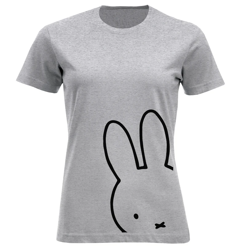 تی شرت آستین کوتاه زنانه مدل خرگوش D846