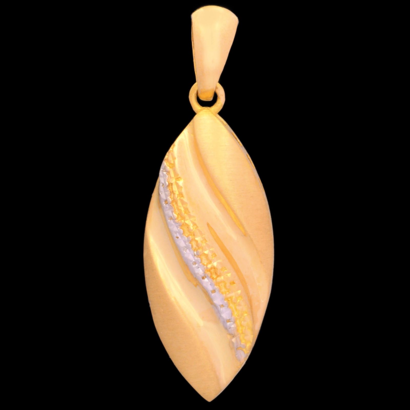 آویز گردنبند طلا 18 عیار زنانه طلای مستجابی مدل آوا تراش کد 121 -  - 1