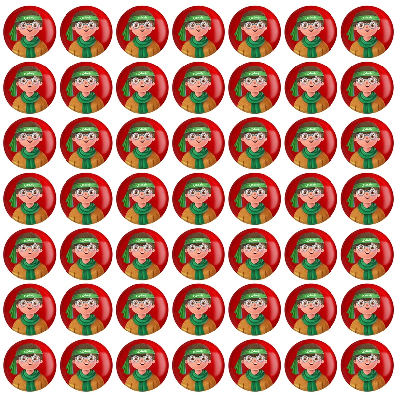  مگنت خندالو طرح کودکانه میلاد امام زمان نیمه شعبان کد 25557 بسته 49 عددی