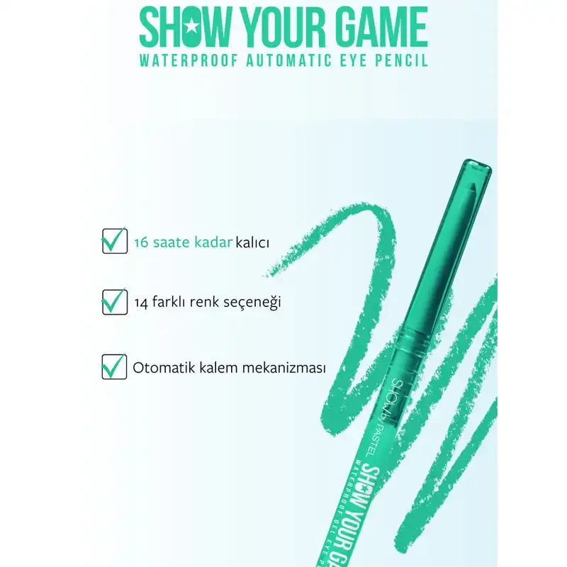 مداد چشم پاستل مدل SHOW YOUR GAME شماره 411