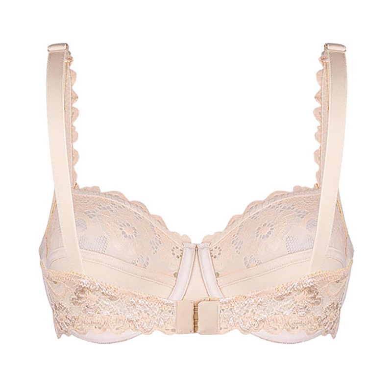 سوتین زنانه لین مدل فنردار کد 4680-415 رنگ کرم