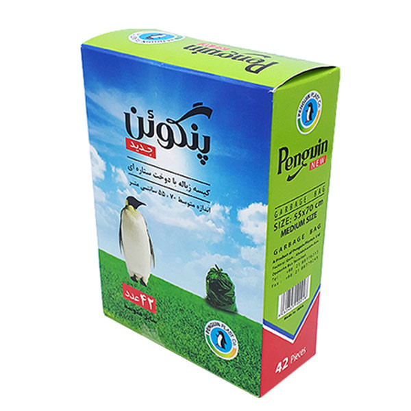 کیسه زباله پنگوین مدل G1211 بسته 42 عددی