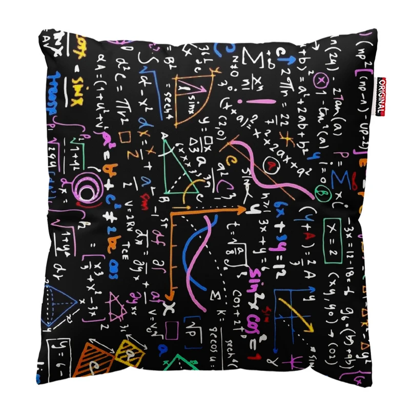  کوسن پاد آفرین طرح ریاضی مدرسه درس کد 3851 سایز 30*30 سانتی متر