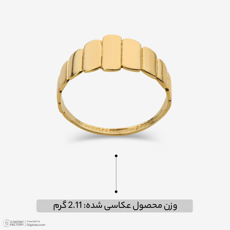 انگشتر طلا 18 عیار زنانه پرسته مدل آواز کد wr806  - 3