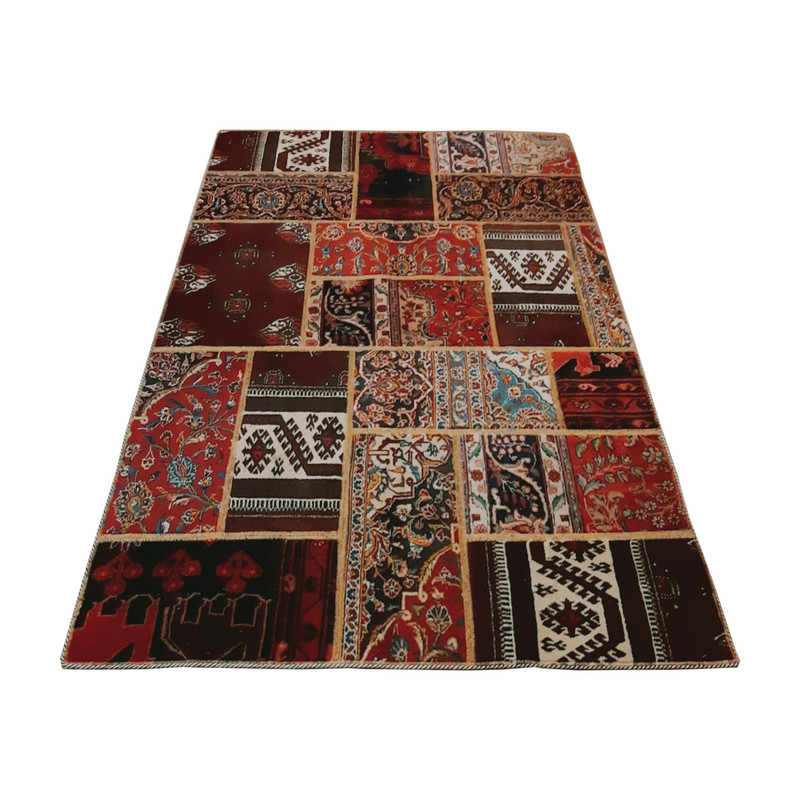 کلاژ فرش دستبافت سه متری مدل چهل تکه کد N.K.P.CO.C9