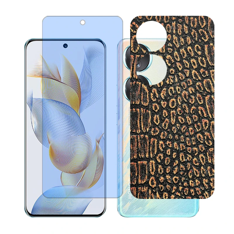 محافظ صفحه نمایش بلو کات گلس مدل together مناسب برای گوشی موبایل آنر 70 به همراه برچسب پوششی پشت گوشی 