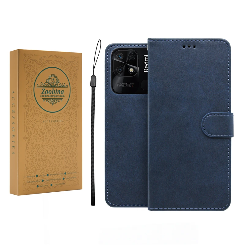 کیف کلاسوری زوبینا مدل Camel مناسب برای گوشی موبایل شیائومی Redmi 10C / Poco C40