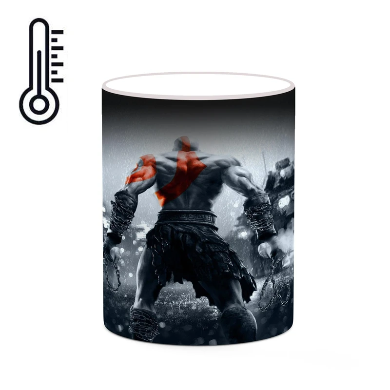 ماگ حرارتی کاکتی طرح گاد آف وار God Of War مدل mgh40630