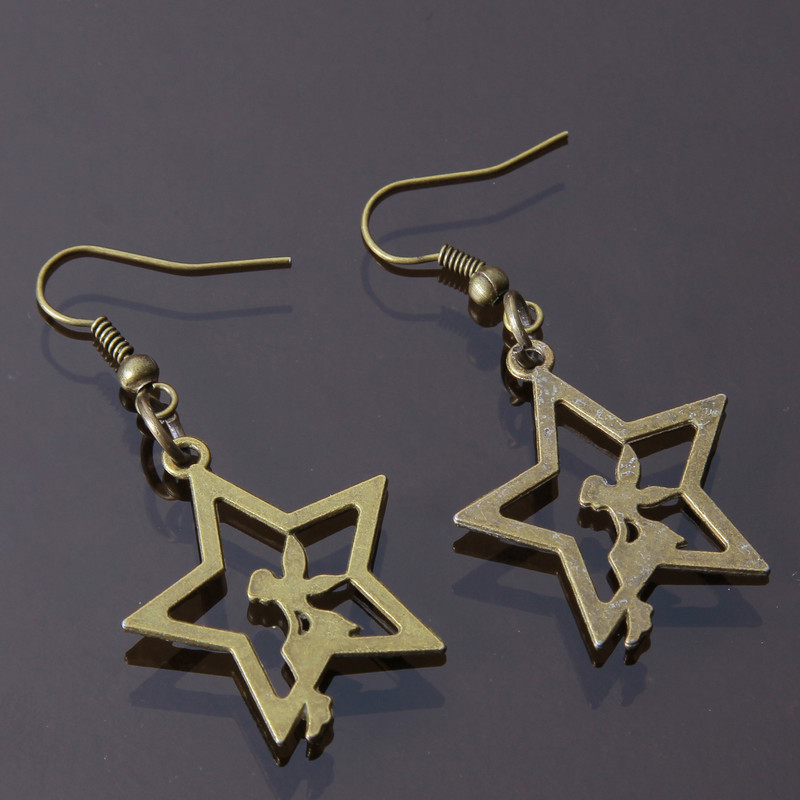 گوشواره دخترانه بازرگانی میلادی کد GZN_082