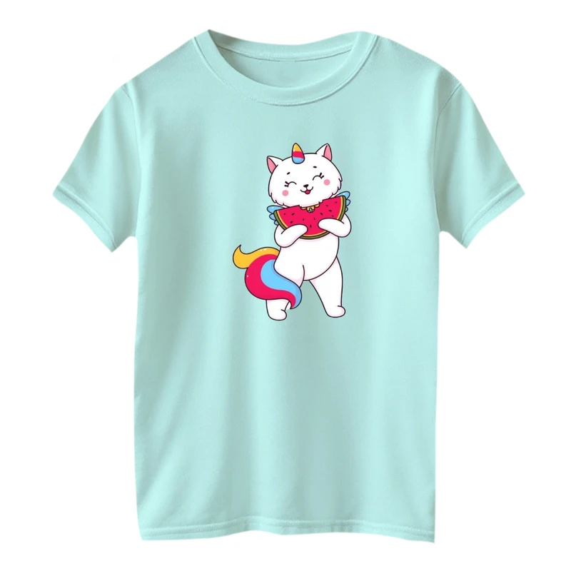 تی شرت آستین کوتاه بچگانه مدل گربه یلدایی کد 1