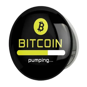 آینه جیبی خندالو طرح ارز دیجیتال بیت کوین مدل تاشو کد 10898 
