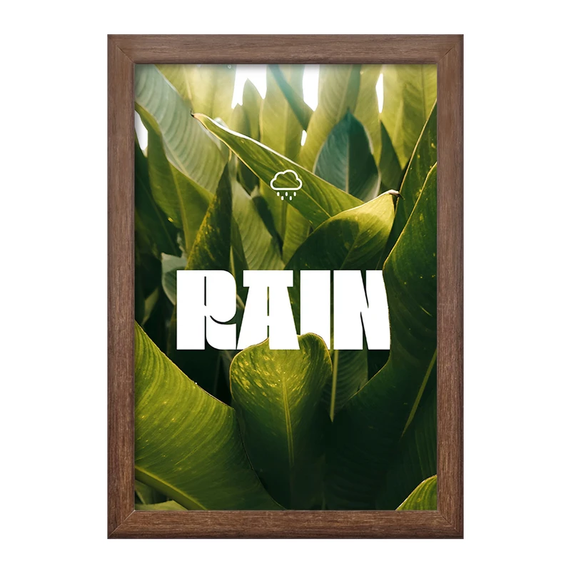 تابلو خندالو طرح باران (Rain) کد F10789