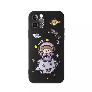 کاور طرح دختر فضانورد کد m4385 مناسب برای گوشی موبایل اپل iphone 11 Promax