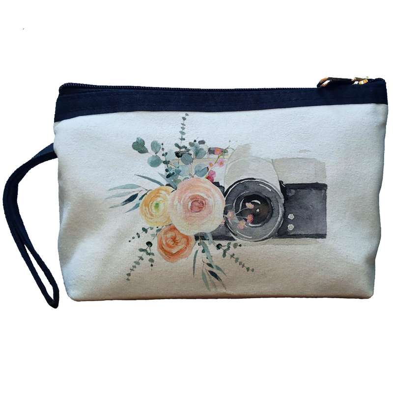 کیف لوازم آرایش زنانه آی تمر مدل دوربین عکاسی کد 16