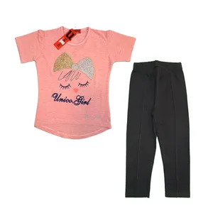 ست تی شرت و شلوار دخترانه یونیکو مدل چشمک