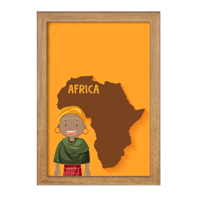تابلو خندالو مدل آفریقا Africa کد 29823